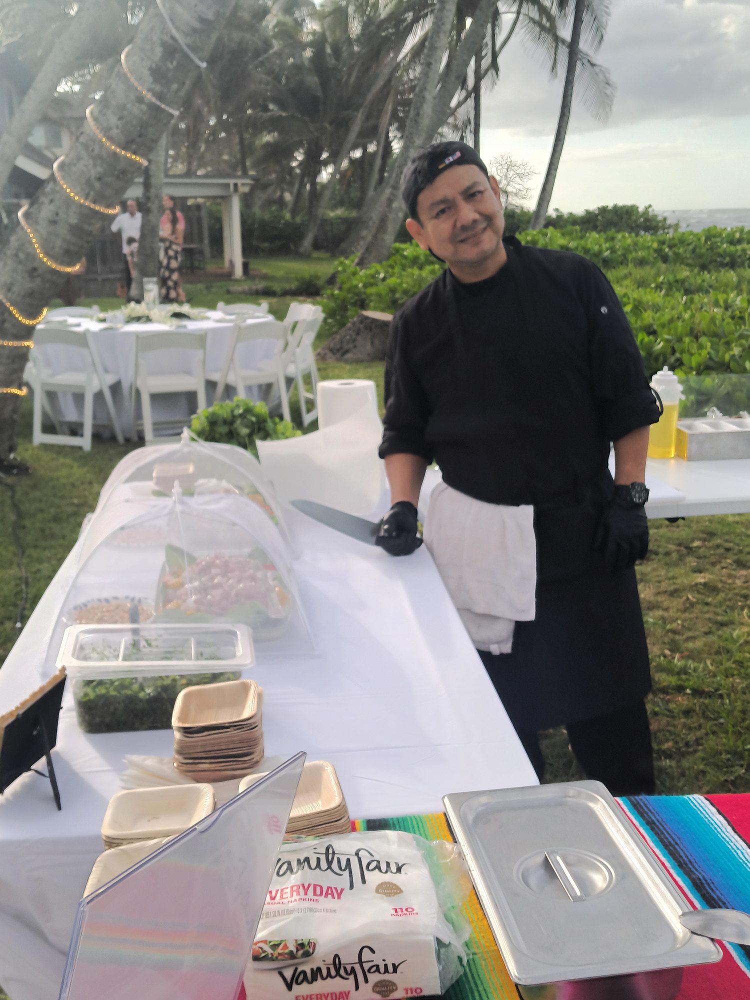 Chef Miguel en un evento privado
