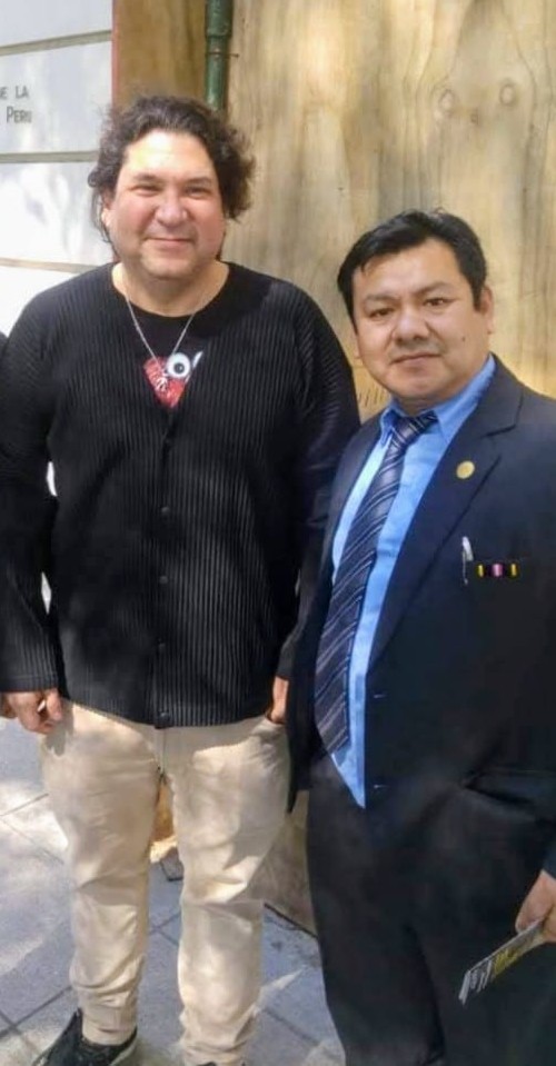 Chef Miguel Torres junto a Gastón Acurio